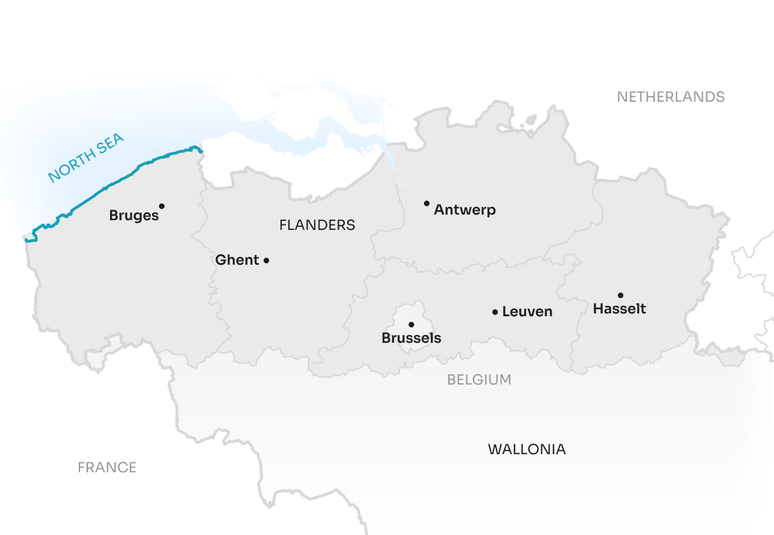 Map Flanders EN Coastal Route
