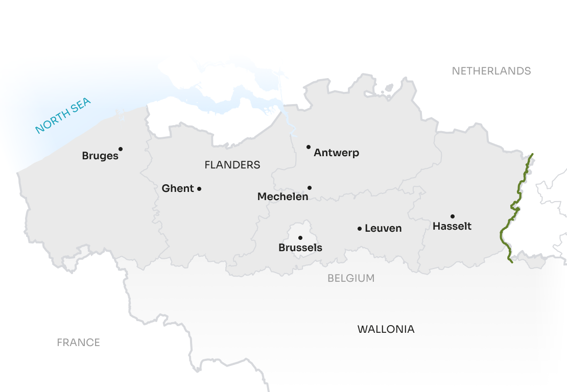 Map Flanders EN Meuse Route